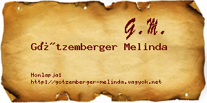 Götzemberger Melinda névjegykártya